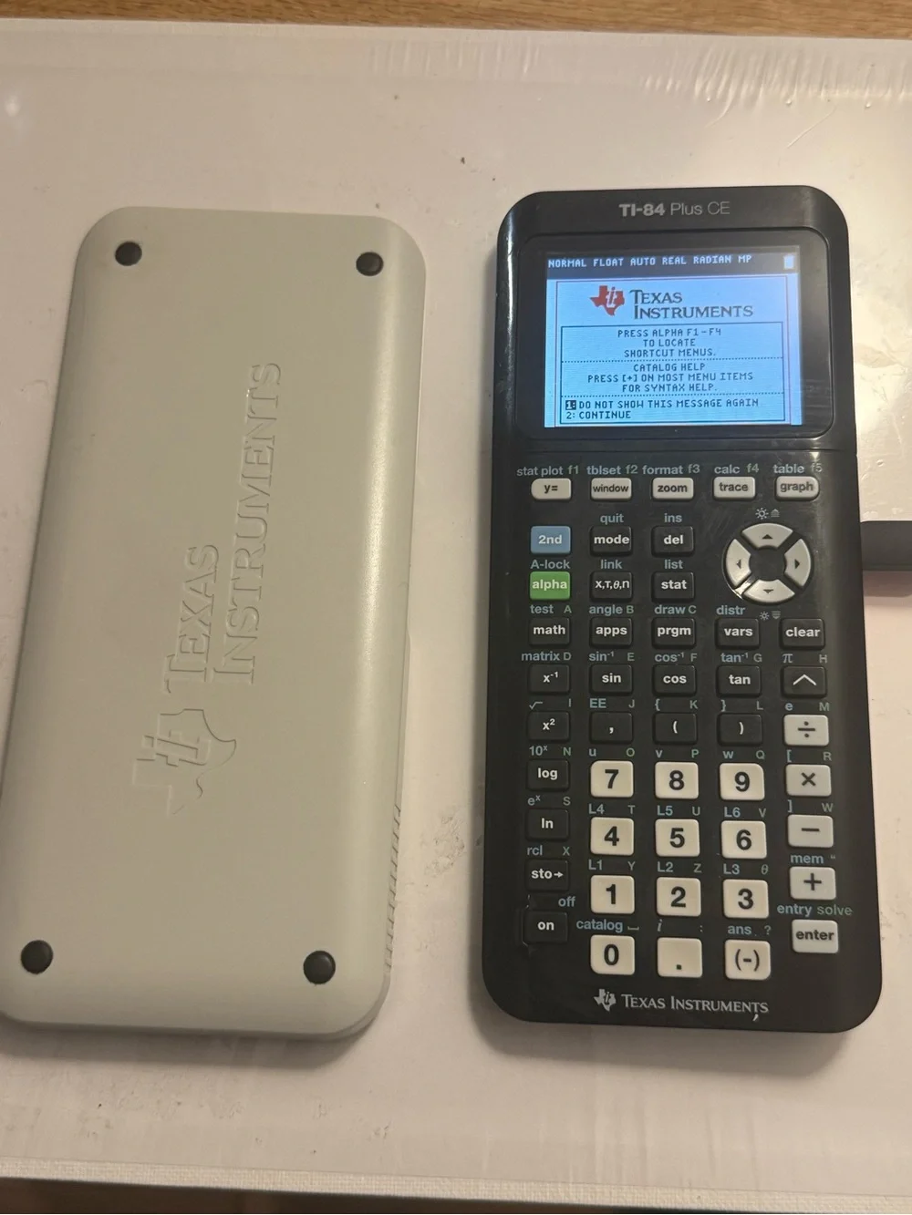 Texas Instruments TI-84 Plus CE Graphing Calculator - Black and White